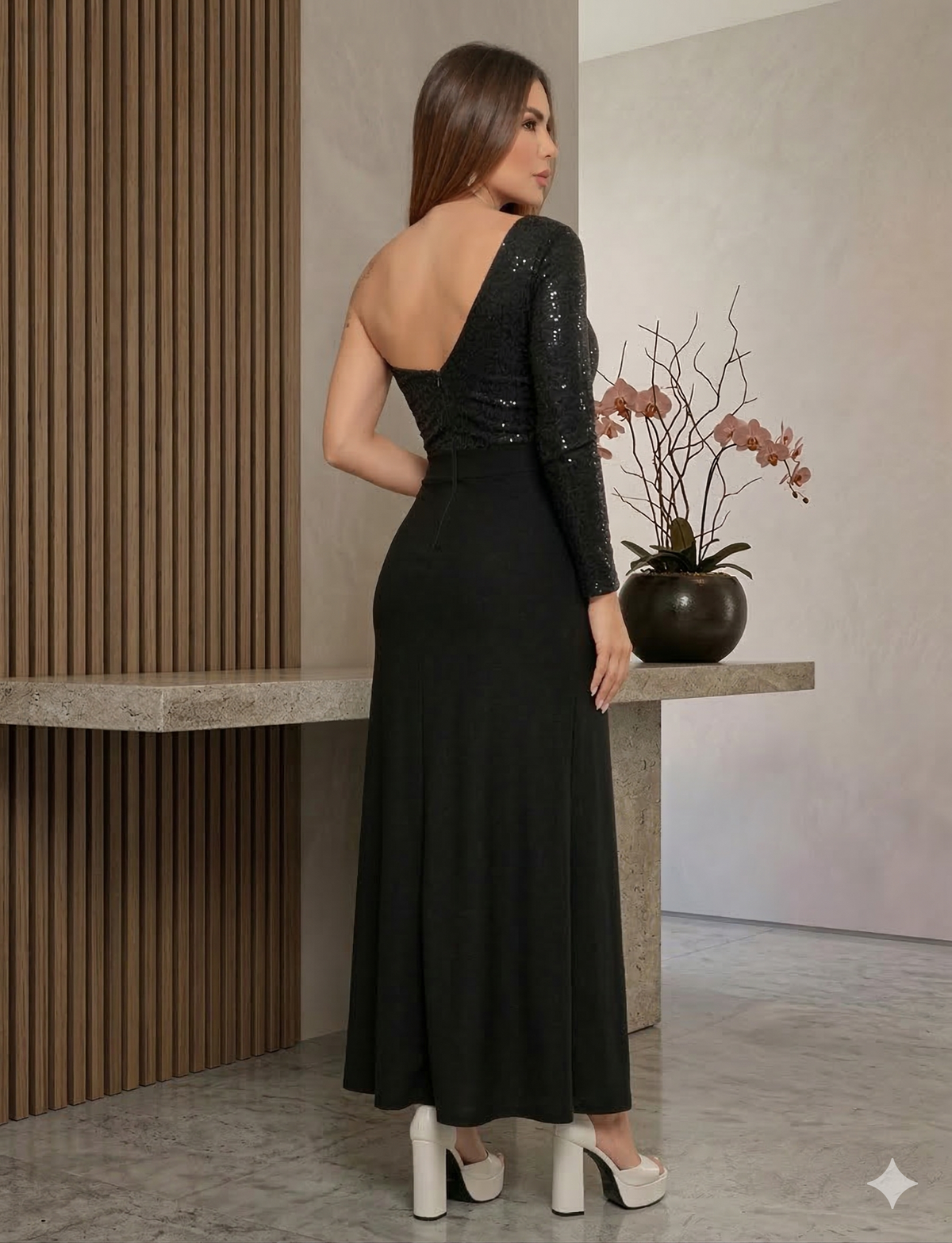 vestido largo 2209