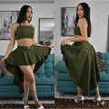 Falda Larga Y Blusa cola pato