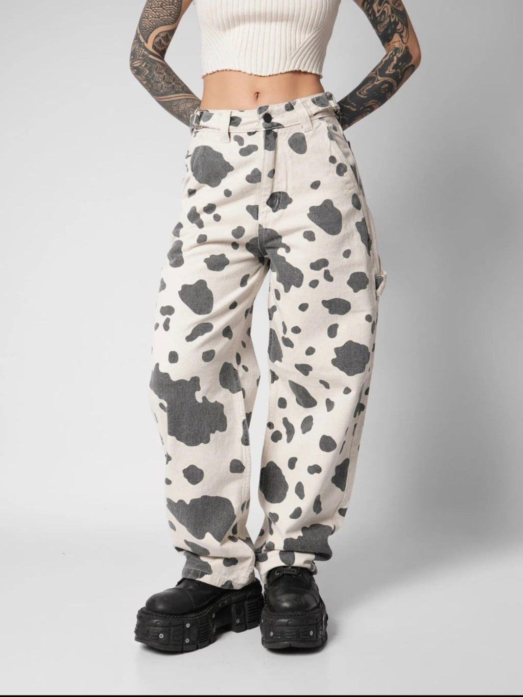 jean baggy cow