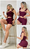 Enterizo short escote abdomen