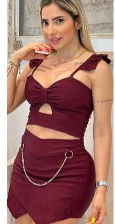Conjunto Falda  Short y blusa