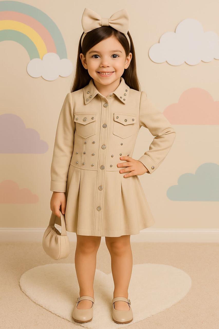 Vestido  Incluye bolso y moño