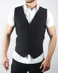 chaleco lino hombre